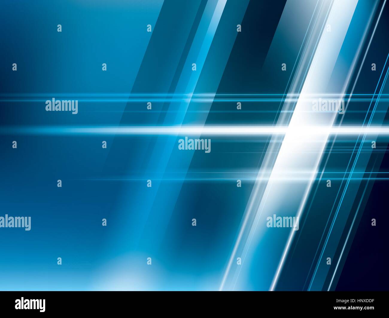 Luci luminose blu su sfondo astratto vettore con strisce di forme Illustrazione Vettoriale