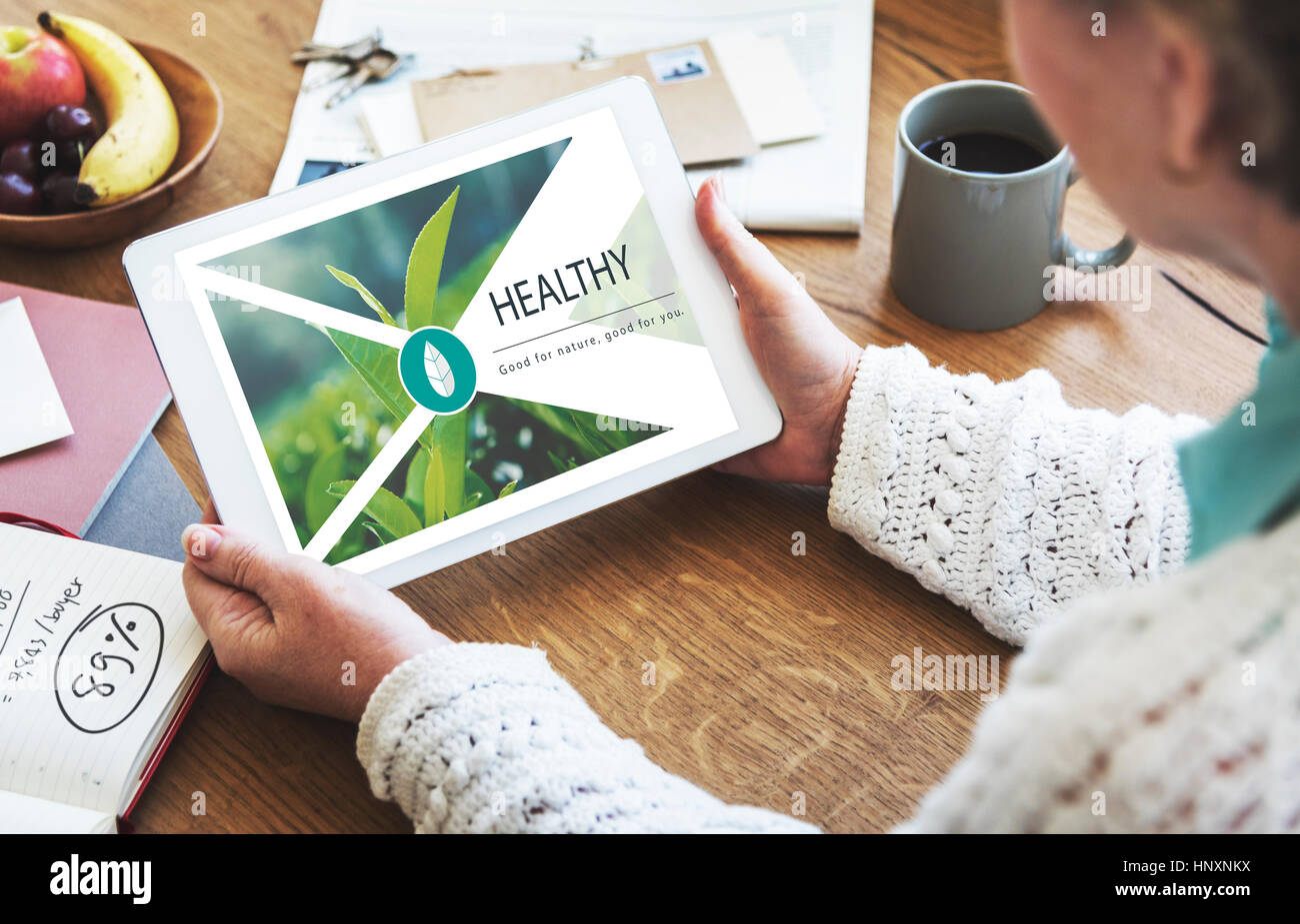 Il cibo fresco stile di vita sano Organic Foto Stock
