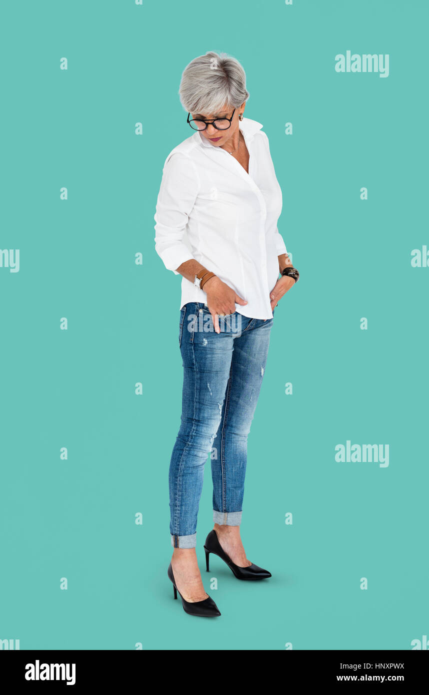 Studio Sparare concetto verticale Foto Stock