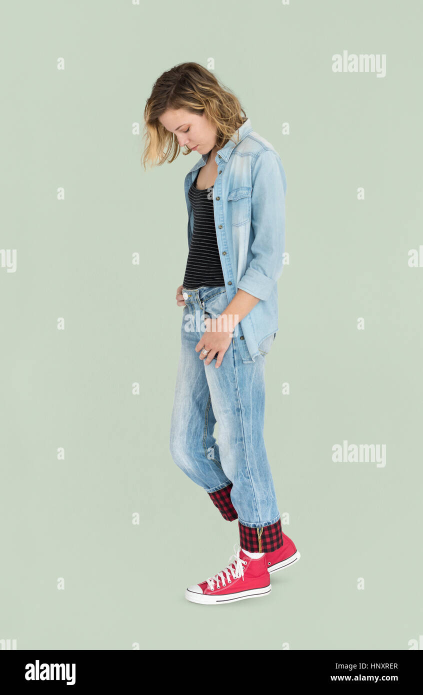 Studio ritratti Persone gara Foto Stock