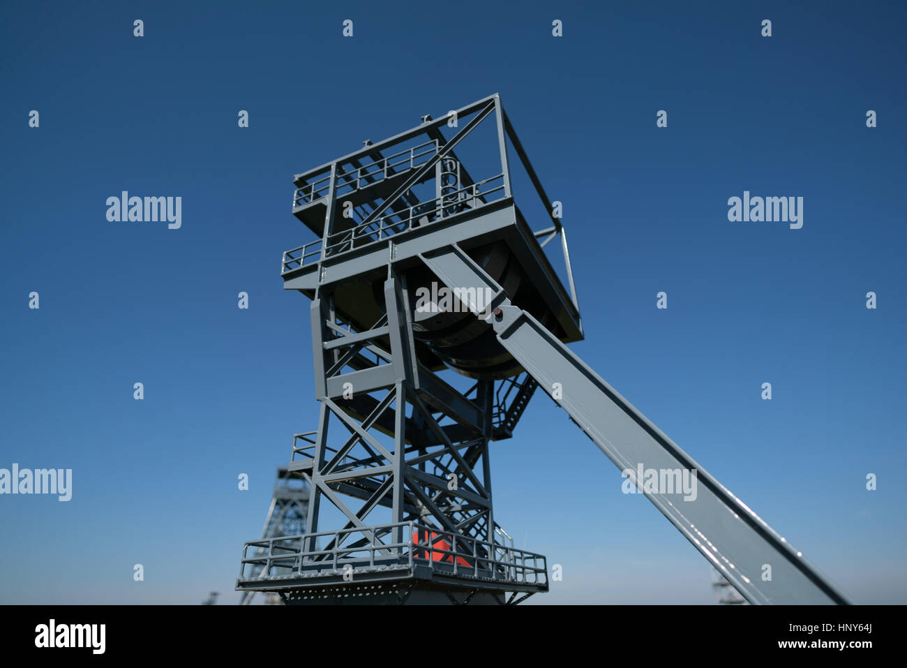 Il sollevatore a lavorare in miniera Foto Stock