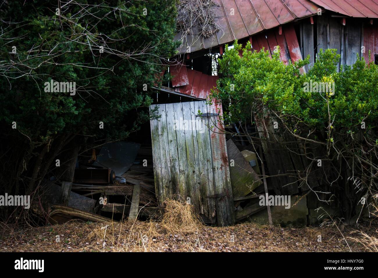 Granaio abbandonato Foto Stock