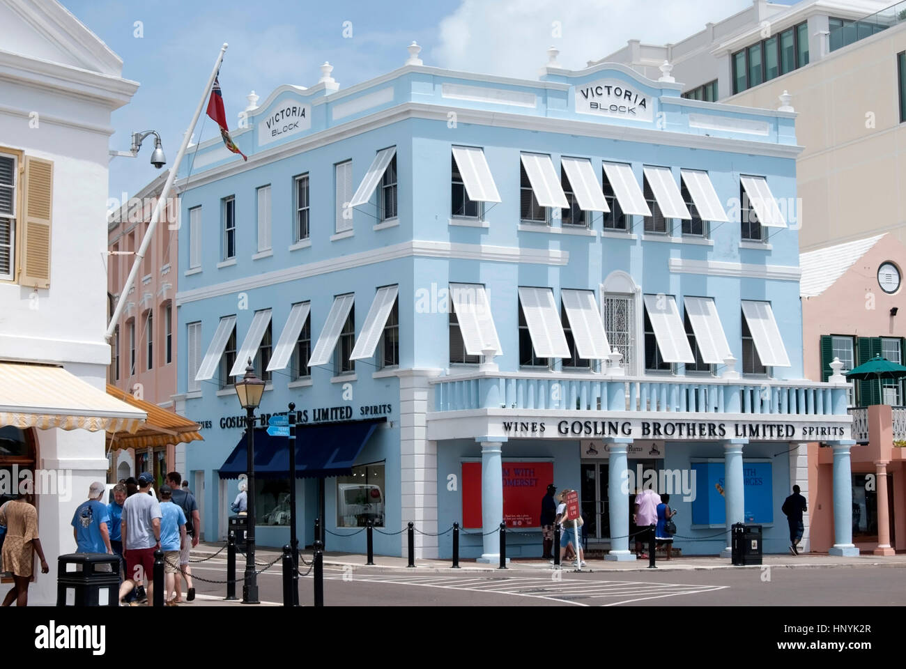 Gosling fratelli limitata Store Victoria blocco Front Street Hamilton Bermuda Foto Stock