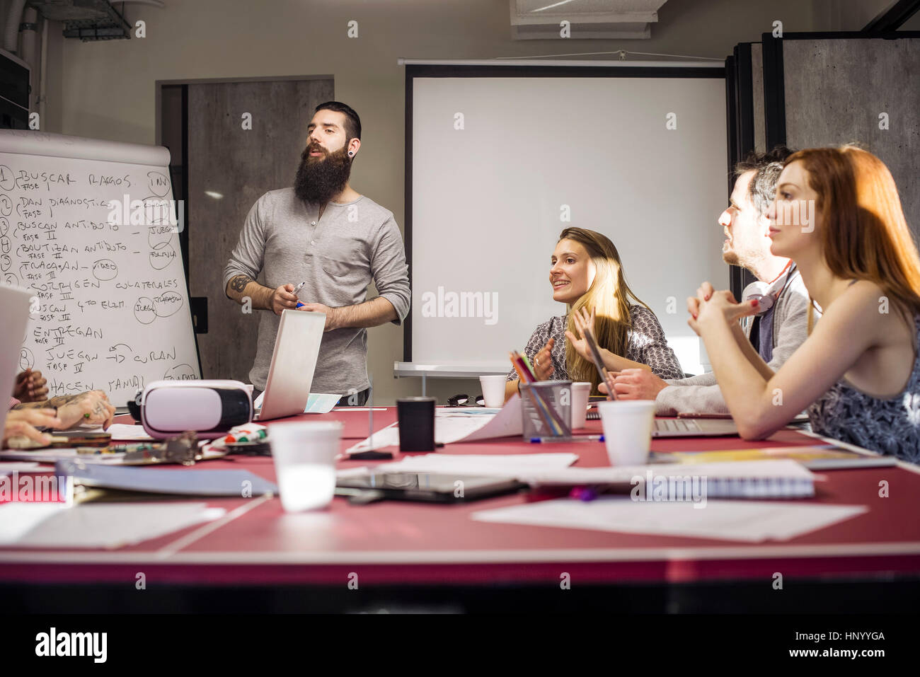 Meeting aziendali Foto Stock
