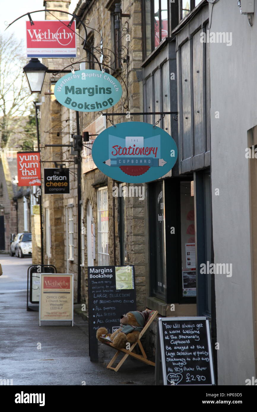 Church Street, Wetherby, West Yorkshire, Inghilterra Foto Stock