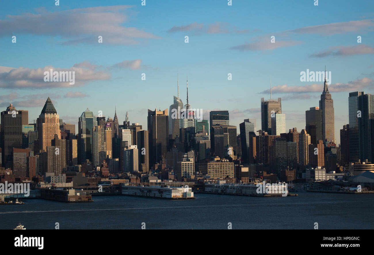Una vista ravvicinata della città di New york Foto Stock
