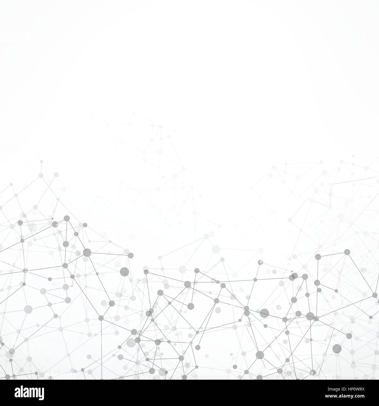 Sfondo astratto rete Connessione di concetto con dot e link elemento linea illustrazione vettoriale EPS10 Illustrazione Vettoriale