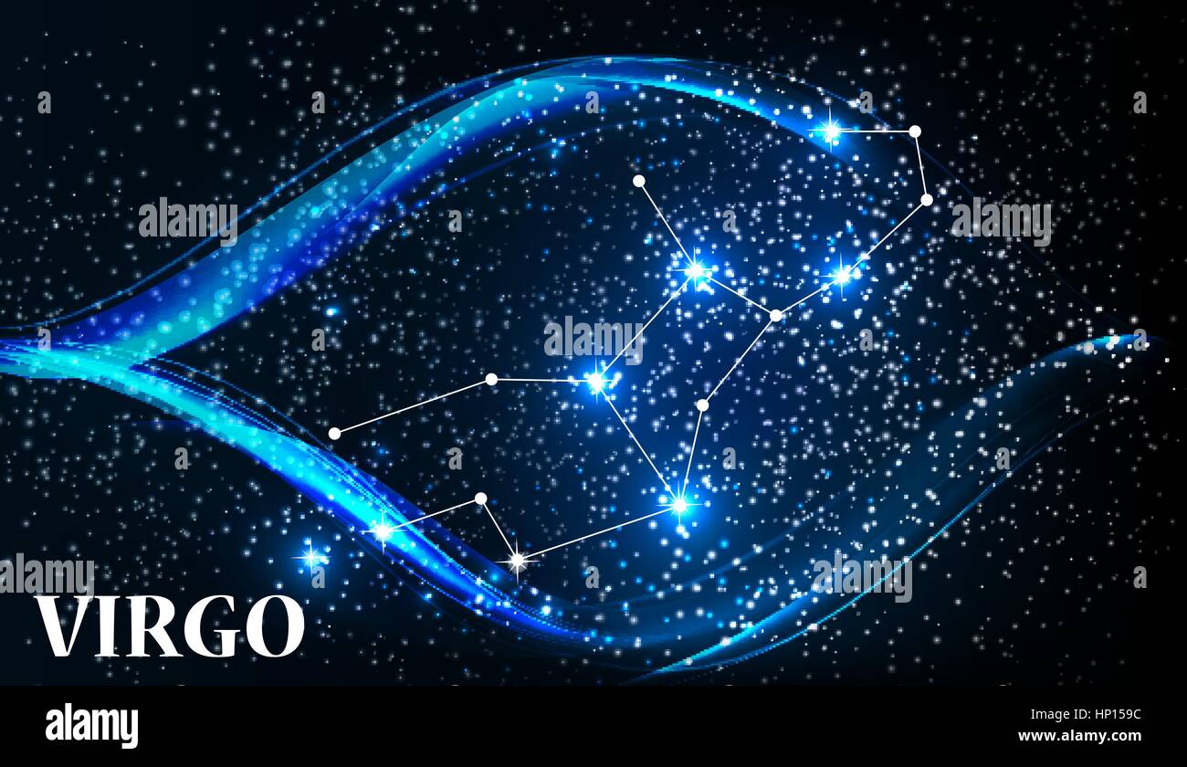 Virgo simbolo segno zodiacale. Illustrazione vettoriale EPS10 Illustrazione Vettoriale