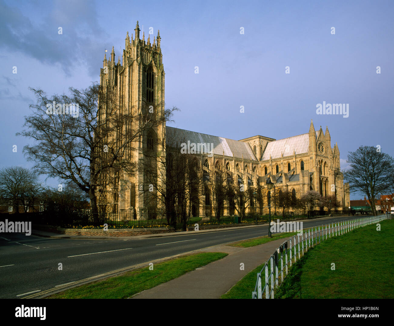 La medievale chiesa Minster, Beverley, dedicato a San Giovanni di Beverley che fondò un monastero nei primi C8th su questo sito. Guardando a nord est Foto Stock