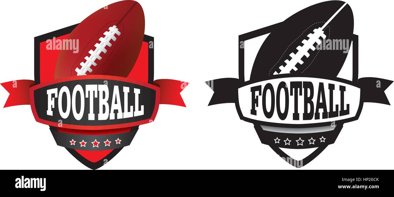 Scudo o logo per rappresentare un club sportivo come un vettore Illustrazione Vettoriale