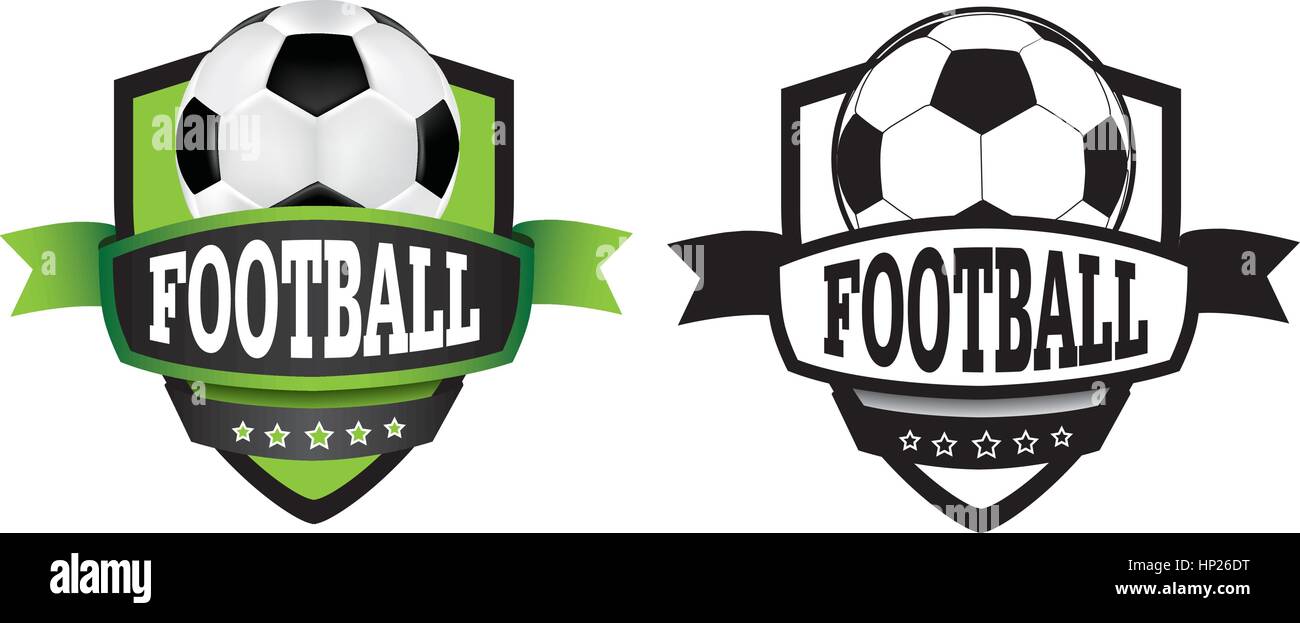 Scudo o logo per rappresentare un club sportivo come un vettore Illustrazione Vettoriale