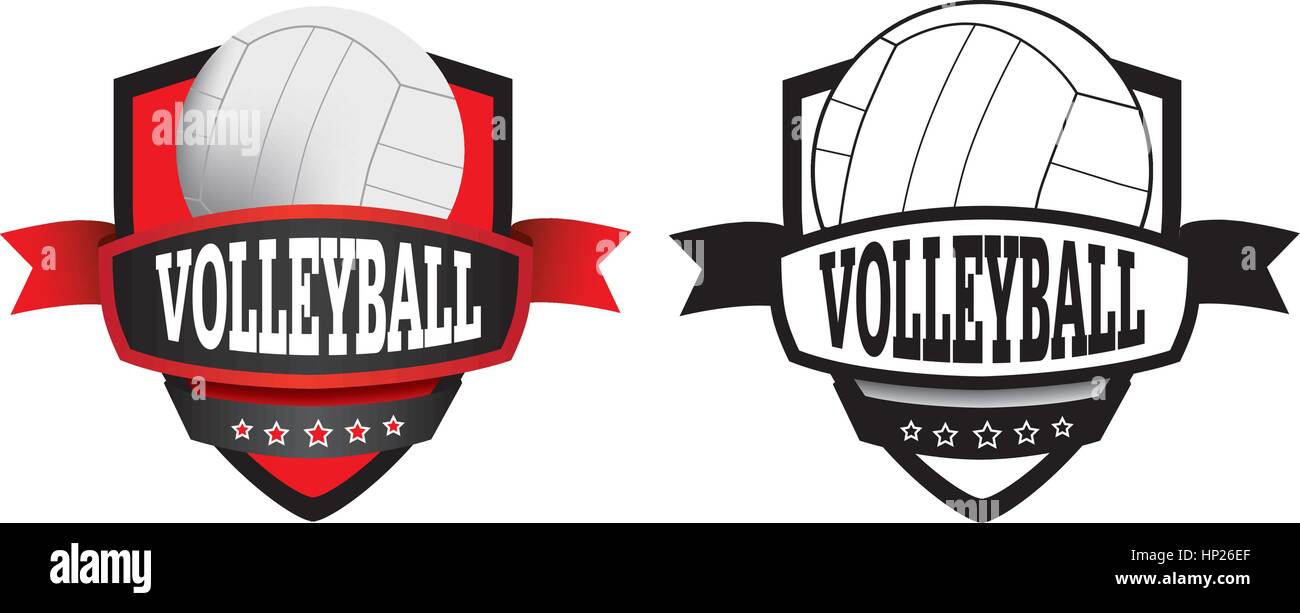 Scudo o logo per rappresentare un club sportivo come un vettore Illustrazione Vettoriale