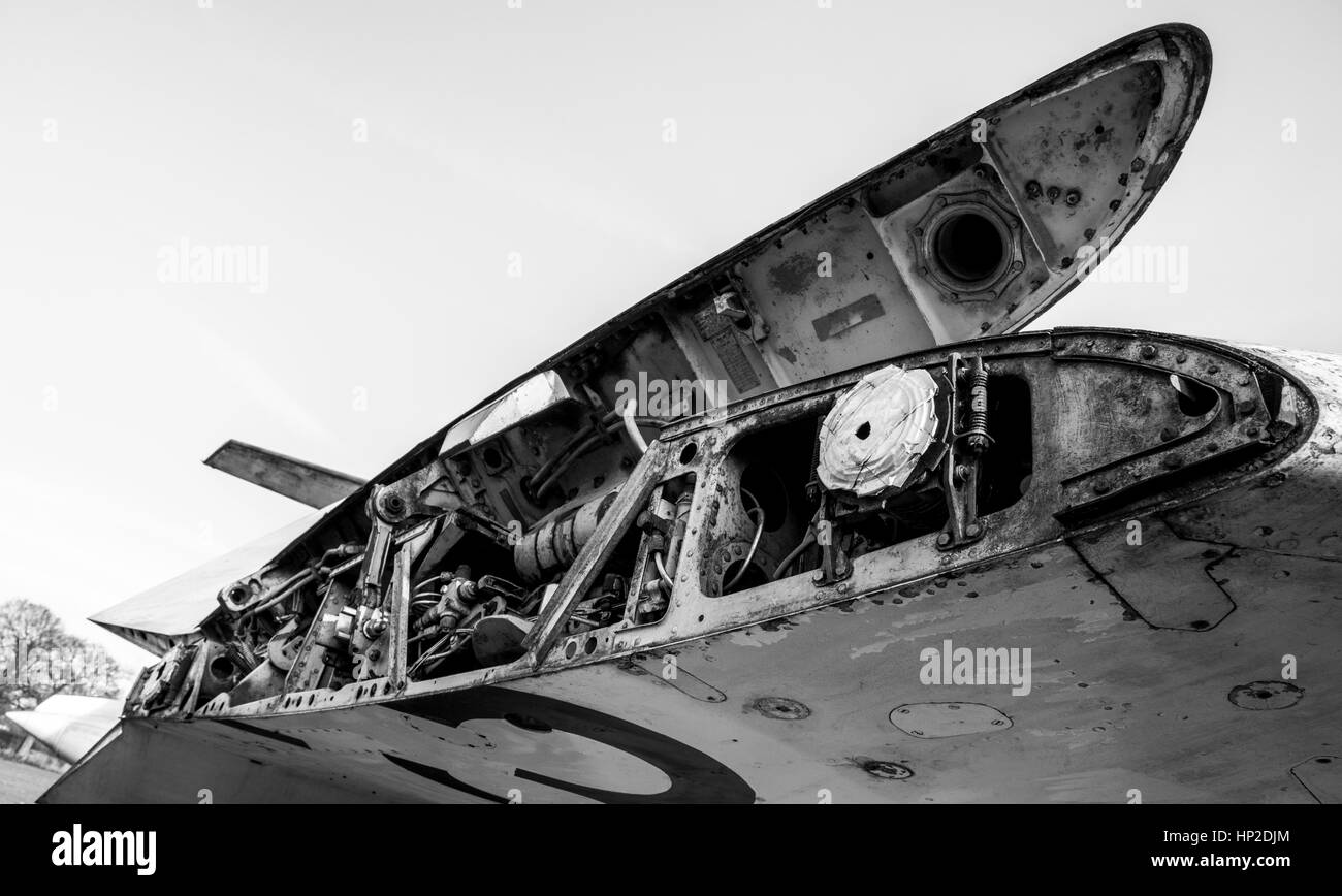 Sezioni ala del Blackburn Buccaneer Foto Stock