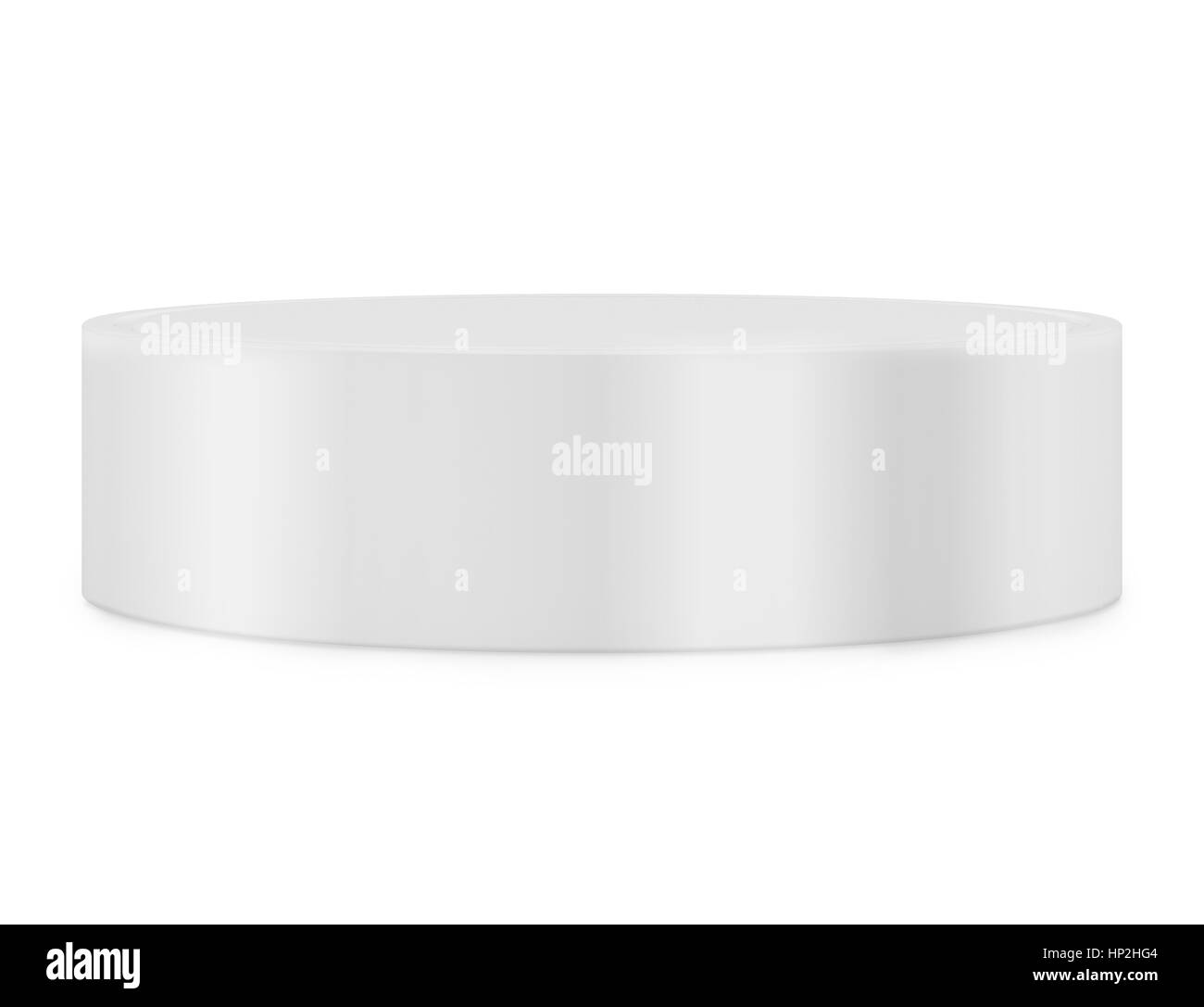 Vuoto piedistallo rotondo per la visualizzazione. Piattaforma di progettazione. Il rendering 3D Foto Stock