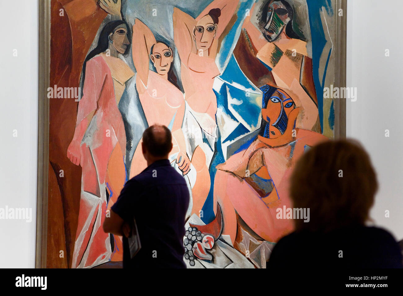 MoMA (Museo di Arte moderna). Pablo Ruiz Picasso;Demoiselles d´Avignon,New York City, USA Foto Stock