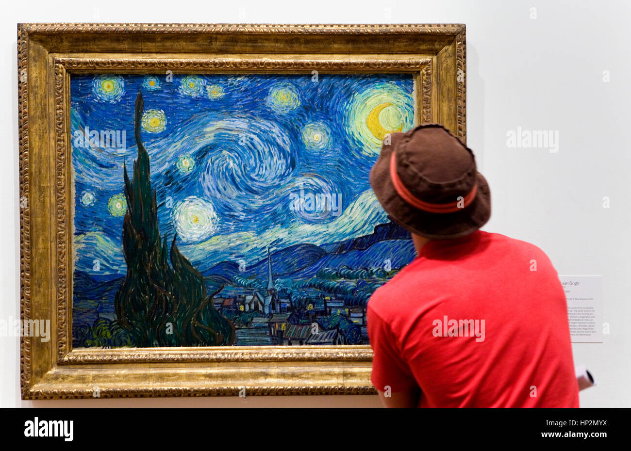 MoMA (Museo di Arte moderna). La notte stellata; Vincent Van Gogh, New York  City, USA Foto stock - Alamy