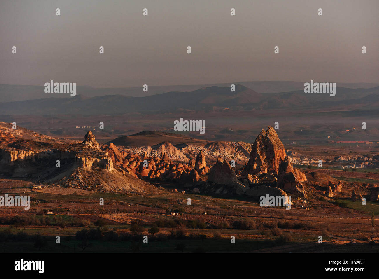 Belle formazioni geologiche, Cappadocia, Turchia Foto Stock