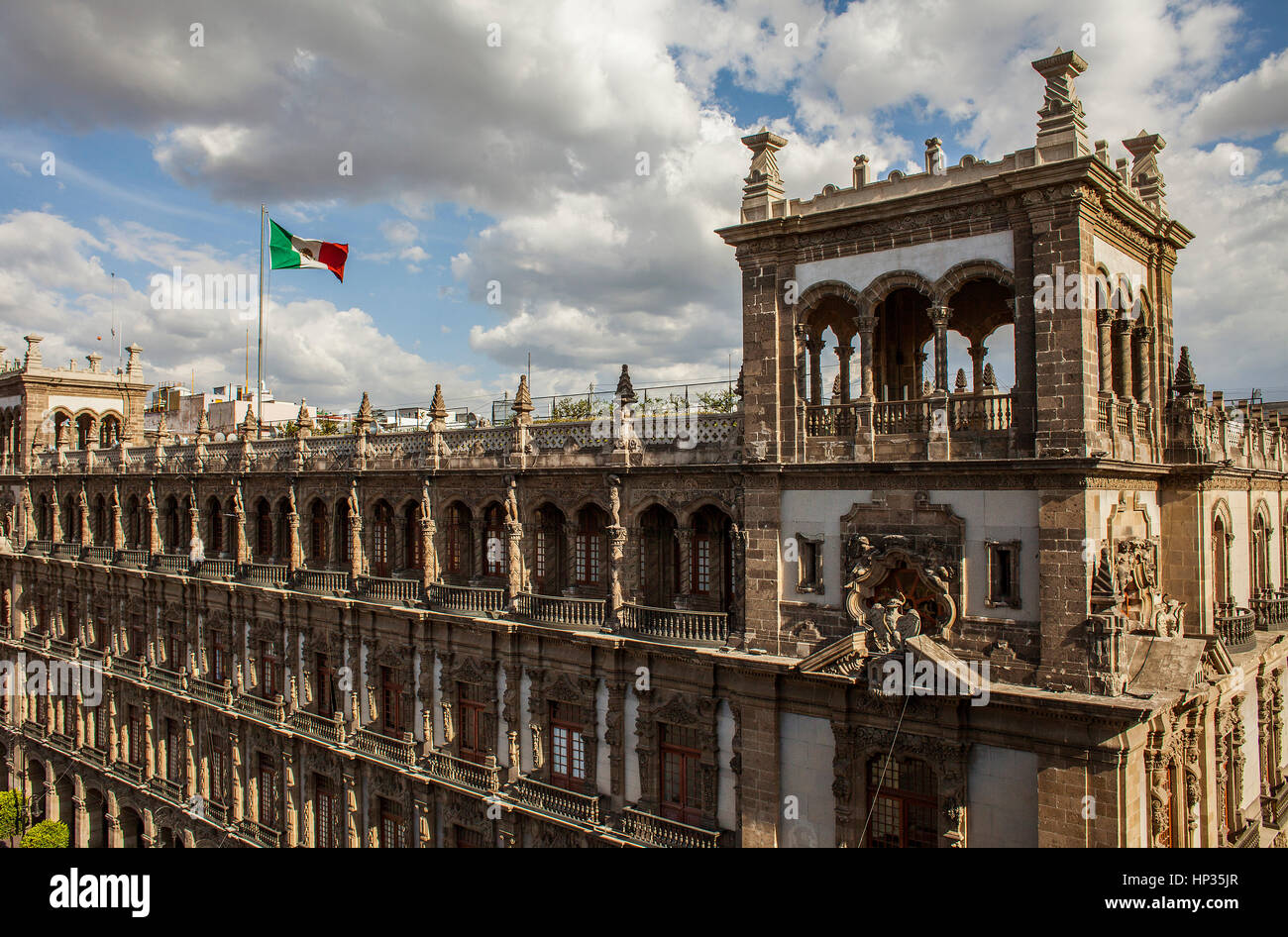 Vecchio municipio Plaza de la Constitución,El Zocalo, Zocalo Square, Città del Messico, Messico Foto Stock