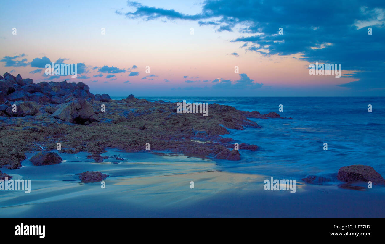 Gran Canaria, sera spiaggia in Telde comune Foto Stock