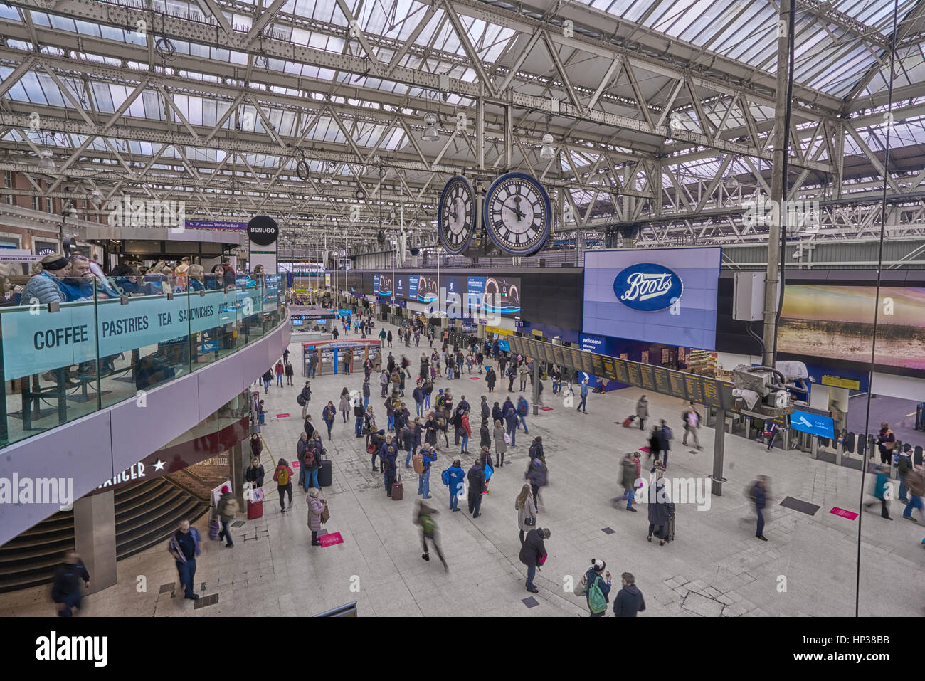 La stazione di Waterloo Foto Stock