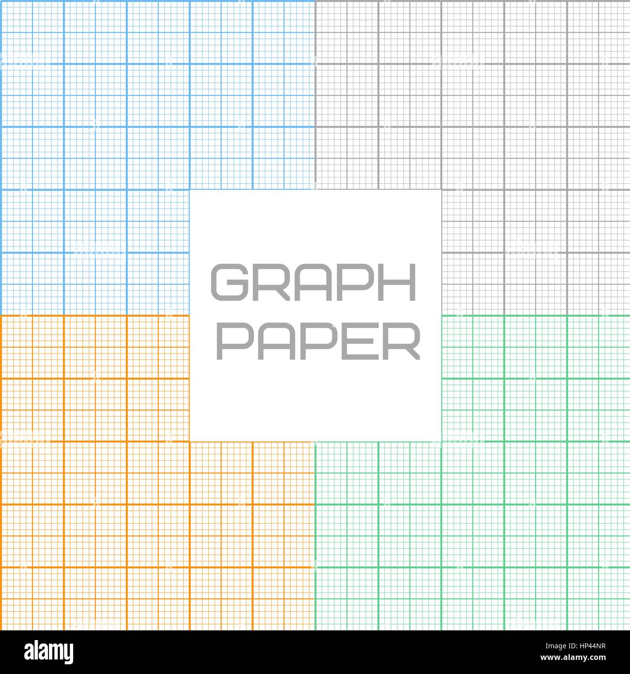 Set di vettore grafico di millimetri di carta modello senza giunture Illustrazione Vettoriale
