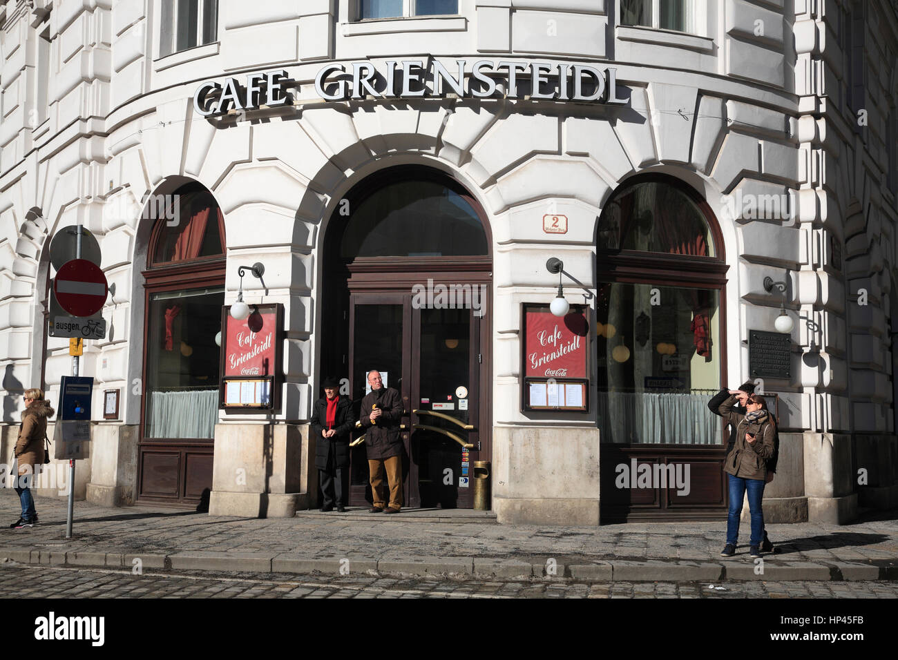 Cafe GRIENSTEIDL, Vienna, Austria, Europa Foto Stock