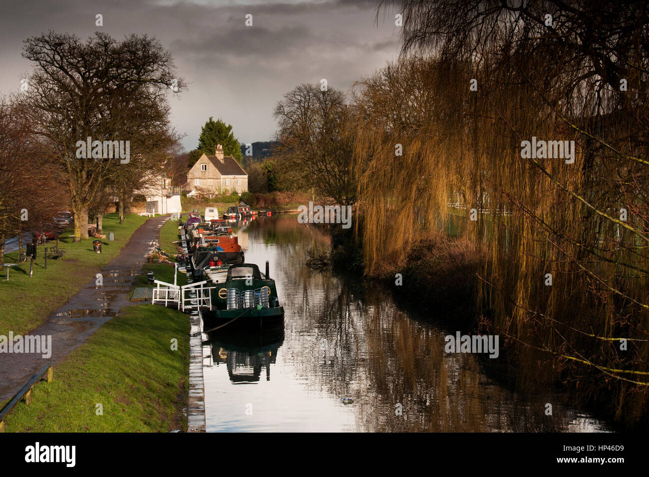 Kennet & Avon Canal Bathampton Somerset Foto Stock