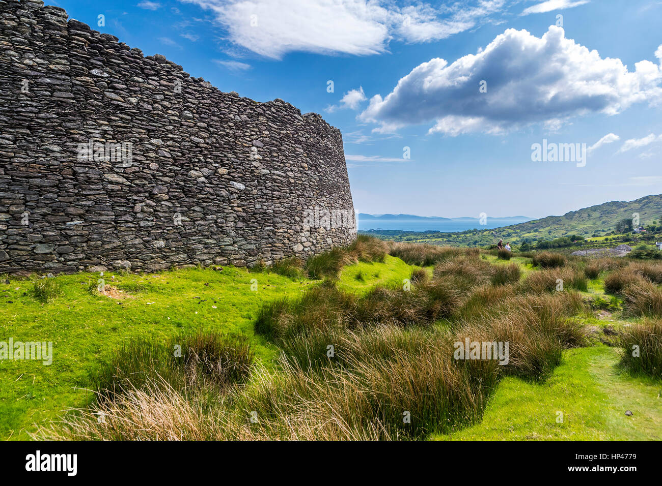 Pietra Staigue fort nei pressi di Sneem, Iveragh peninsula, nella contea di Kerry, Irlanda, Europa Foto Stock