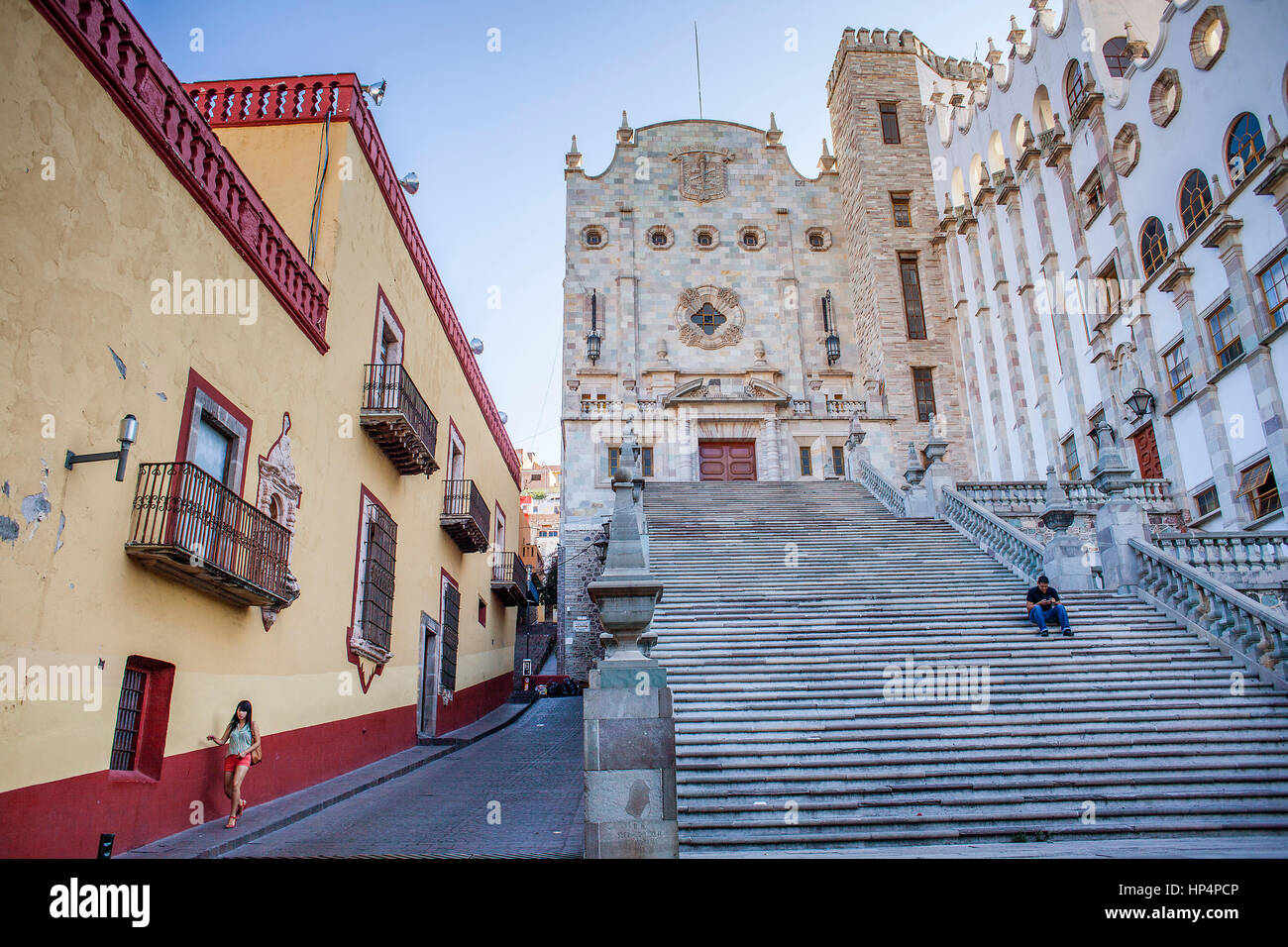 La canonica dell'Università di Guanajuato, Guanajuato, membro Guanajuato, Messico Foto Stock