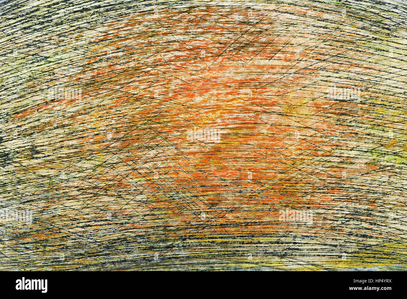 Abstract dipinte a mano sfondo acrilico. Vintage grunge macro colorate texture. Striato di arte grafica elementi di design. Foto Stock