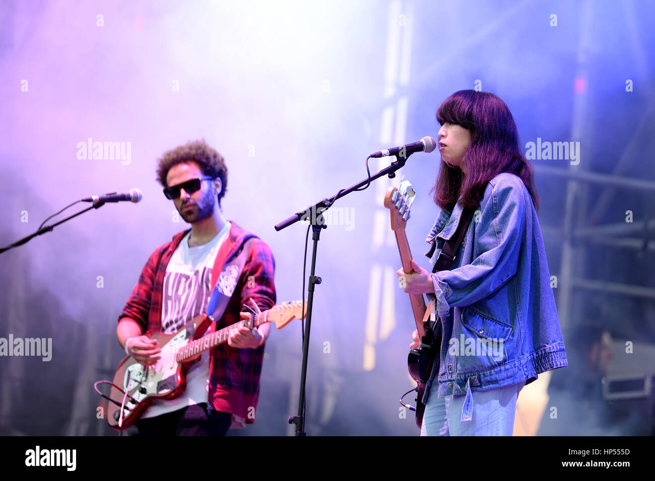 VALENCIA, Spagna - 5 APR: Yuck (BAND) esegue per MBC Fest il 5 aprile 2015 a Valencia, in Spagna. Foto Stock