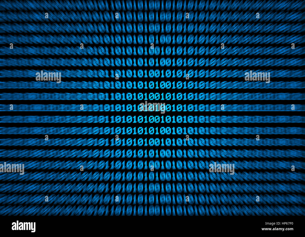 Il codice binario di sfondo - computer lo schermo di codifica Foto Stock