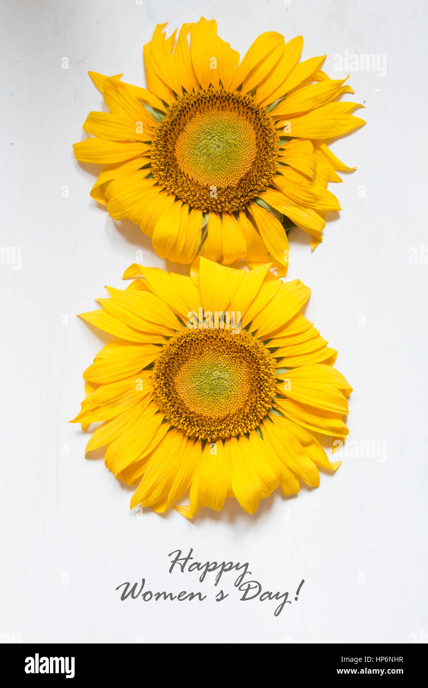 International felice giornata della donna - 8 Marzo holiday card Foto Stock
