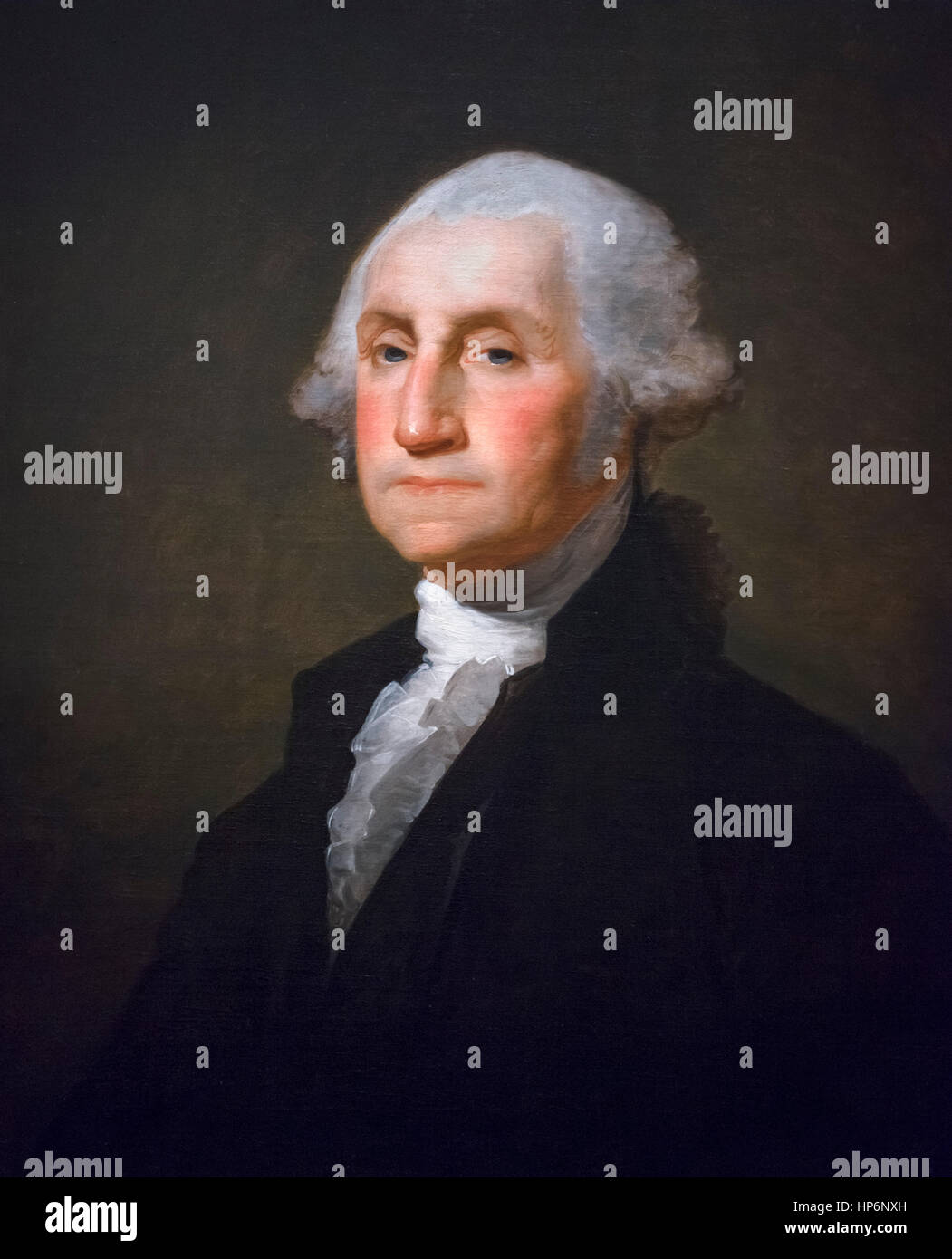 George Washington da Gilbert Stuart, olio su tela, 1800 Foto Stock