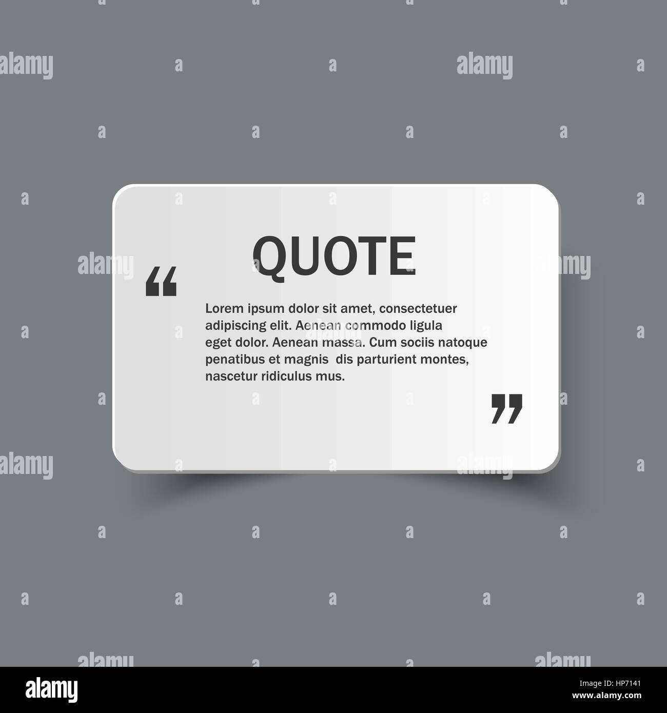 Modulo preventivo su carta banner con ombra, vettore del modello di progettazione Illustrazione Vettoriale