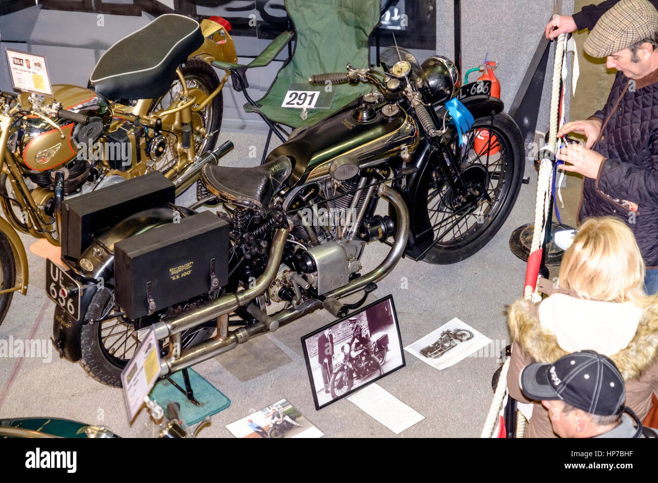 2017 Bristol Classic Bike Show a Shepton Mallet Laurence di Arabia's Brough Superior SS100 Foto Stock