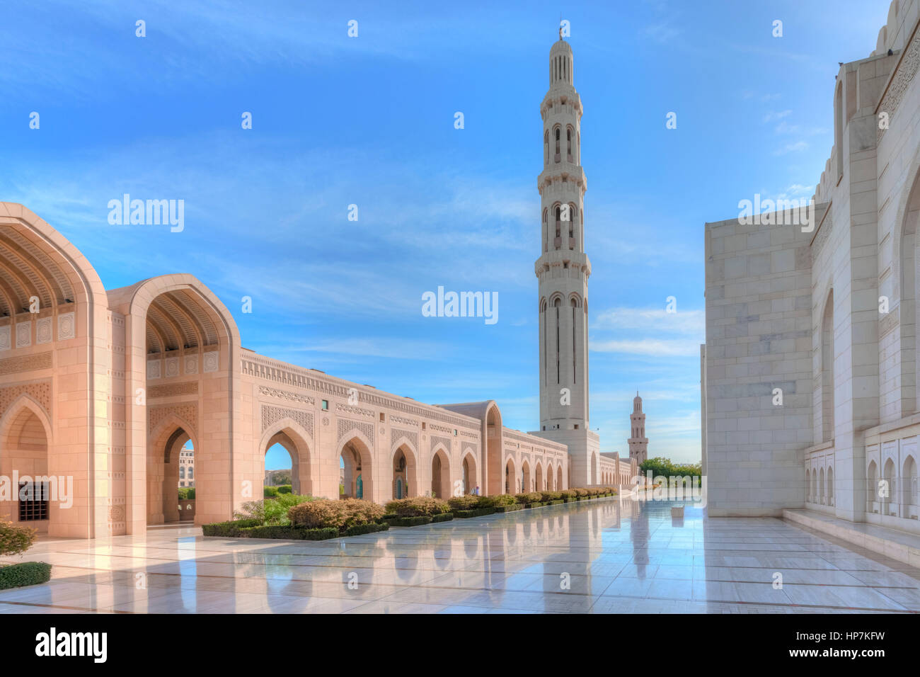 Sultan Qaboos Grande Moschea, Muscat Oman, Medio Oriente e Asia Foto Stock