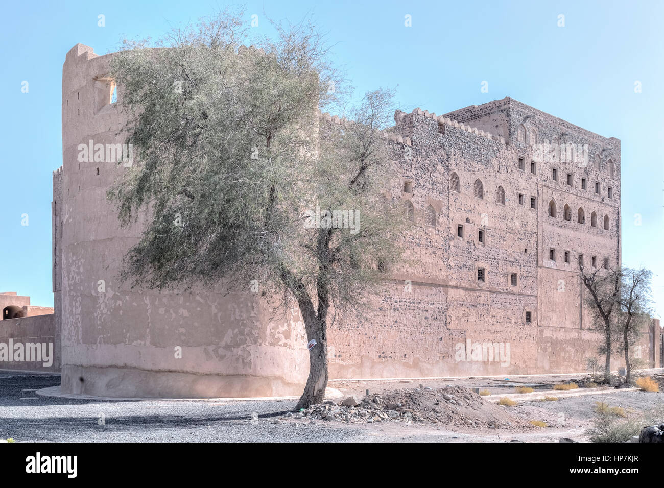 Il castello di Jabreen, Bahla, Oman, Medio Oriente e Asia Foto Stock