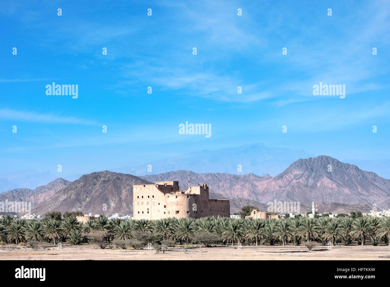 Il castello di Jabreen, Bahla, Oman, Medio Oriente e Asia Foto Stock