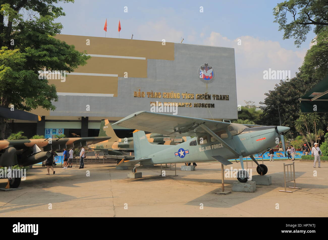 Residuati Bellici Museum di Ho Chi Minh City Vietnam. Residuati Bellici Museo è uno dei più famosi musei in Vietnam attirare 500000 visitatori all'anno. Foto Stock