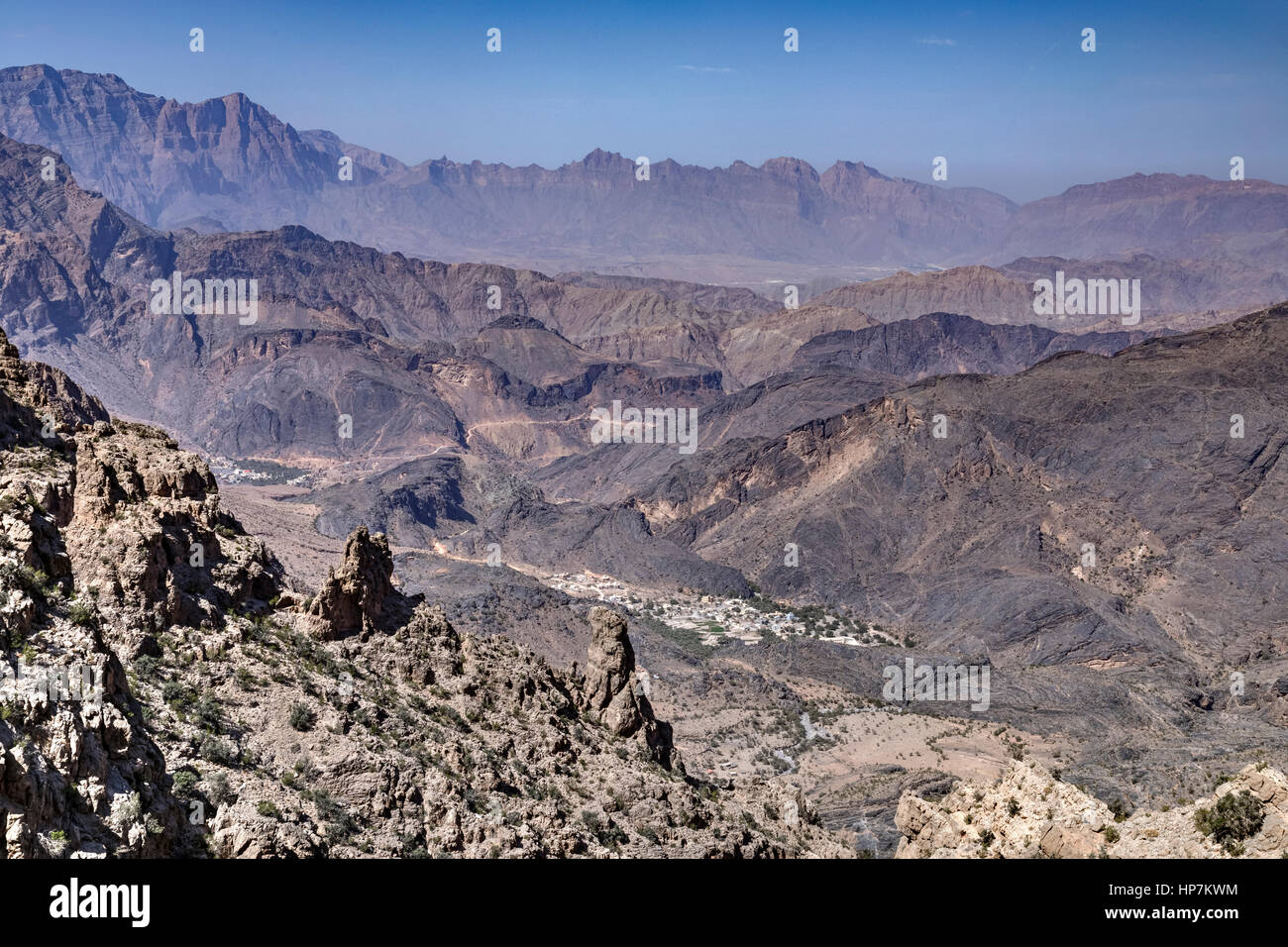 Jebel Shams, Oman, Medio Oriente e Asia Foto Stock