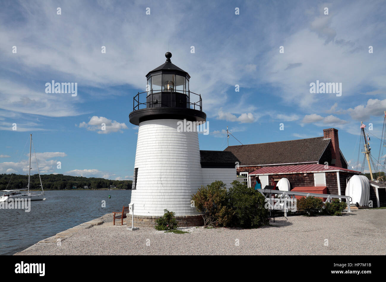 In Mystic Seaport in Mystic, Connecticut, Stati Uniti. Foto Stock