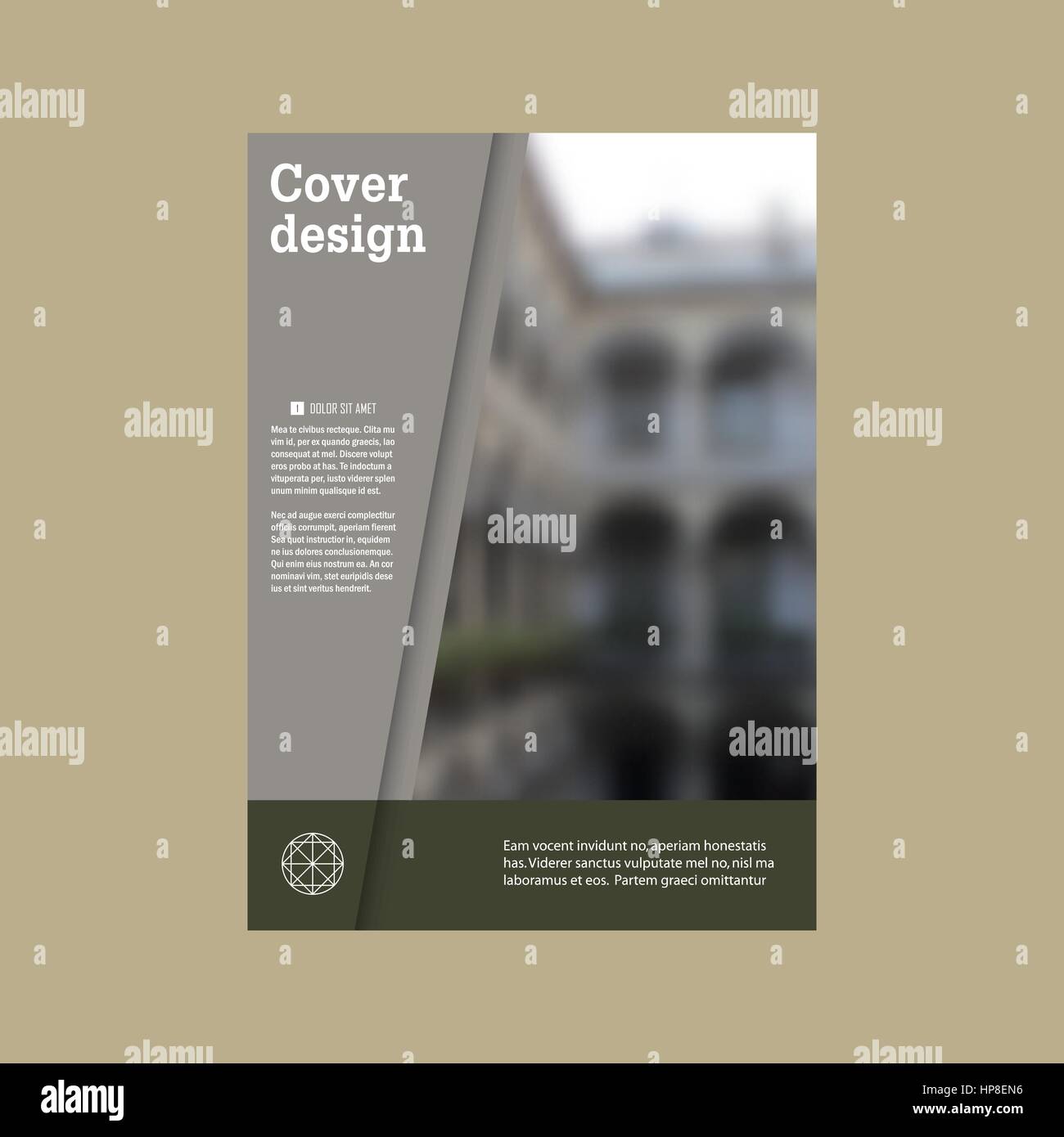 Relazione annuale vettore brochure modello di disegno vettoriale, Copertina Depliant presentazione abstract sfondo piatto Illustrazione Vettoriale