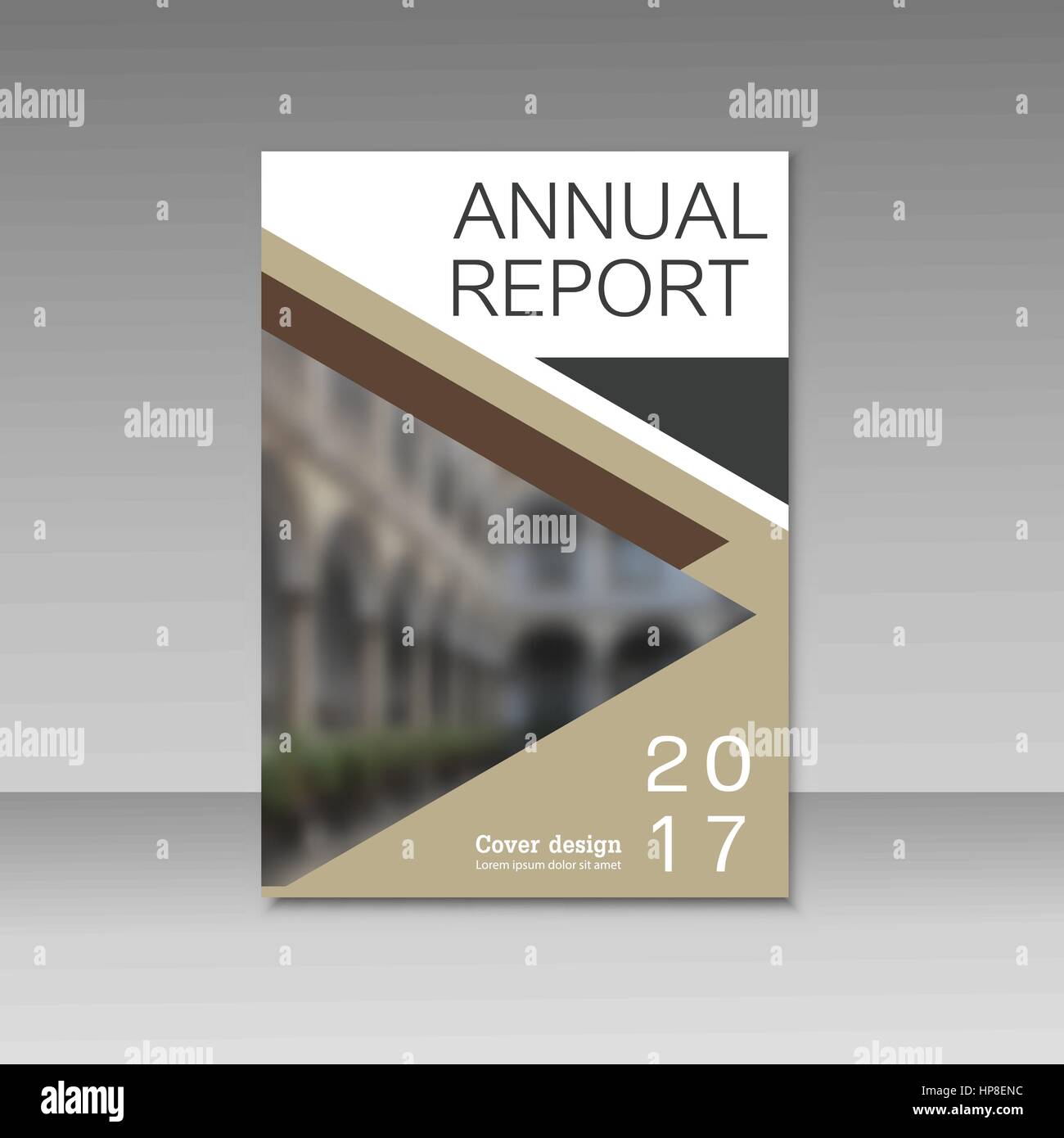 Relazione annuale vettore brochure modello di disegno vettoriale, Copertina Depliant presentazione abstract sfondo piatto Illustrazione Vettoriale