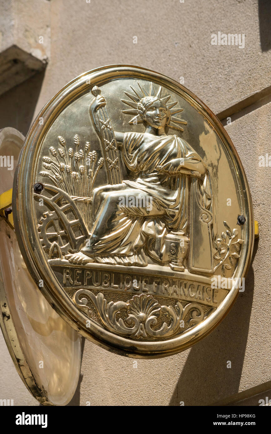 Repubblica francese firmano Foto Stock