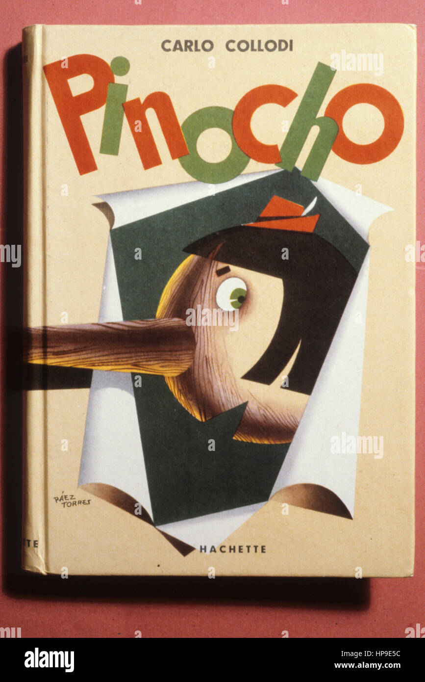 Prima edizione italiana del libro di Pinocchio c1930 o le avventure di  Pinocchio di Carlo Collodi (pubblicata originariamente nel 1883 Foto stock  - Alamy