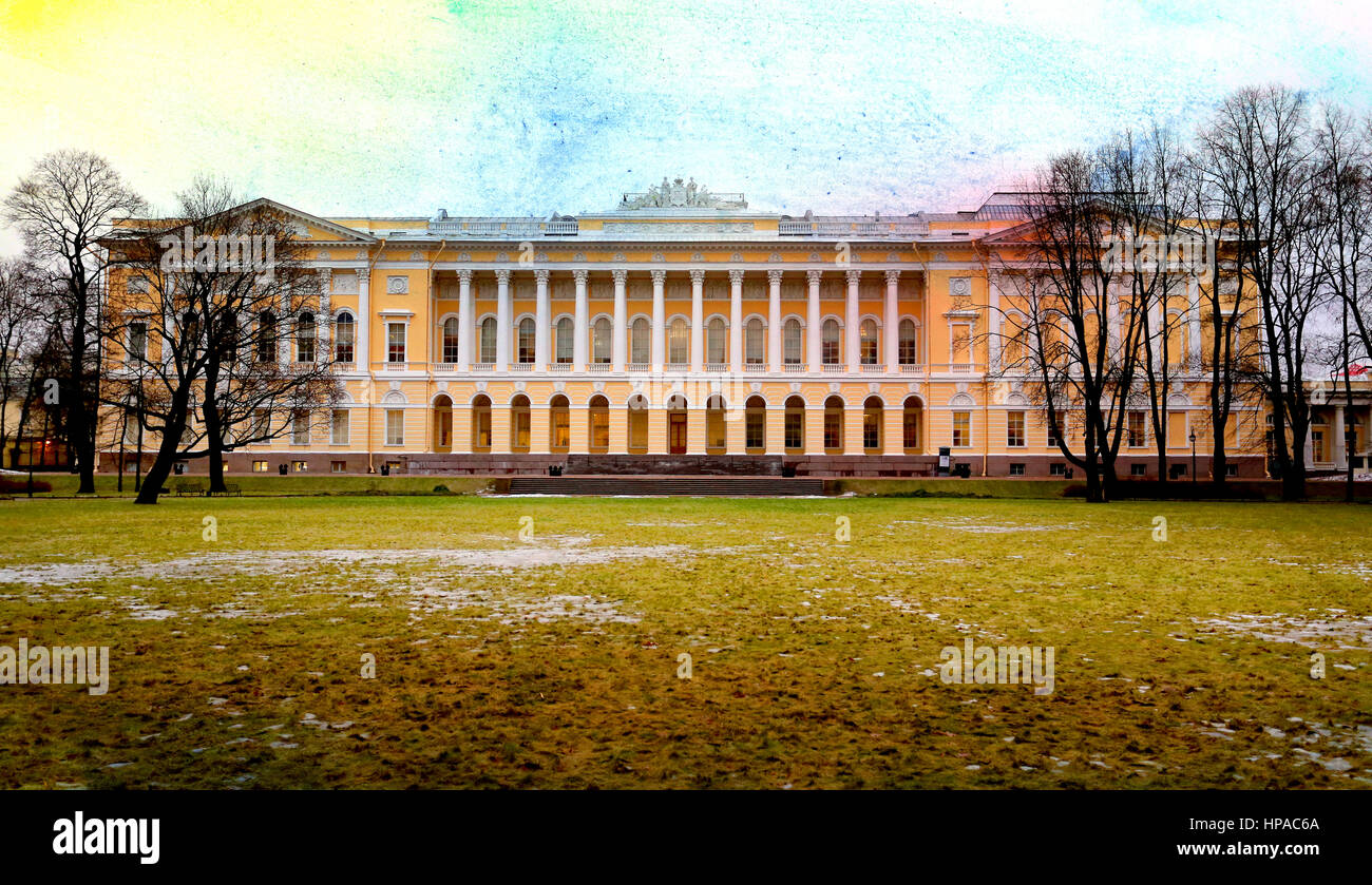 Foto bellissimo Museo Russo Foto Stock