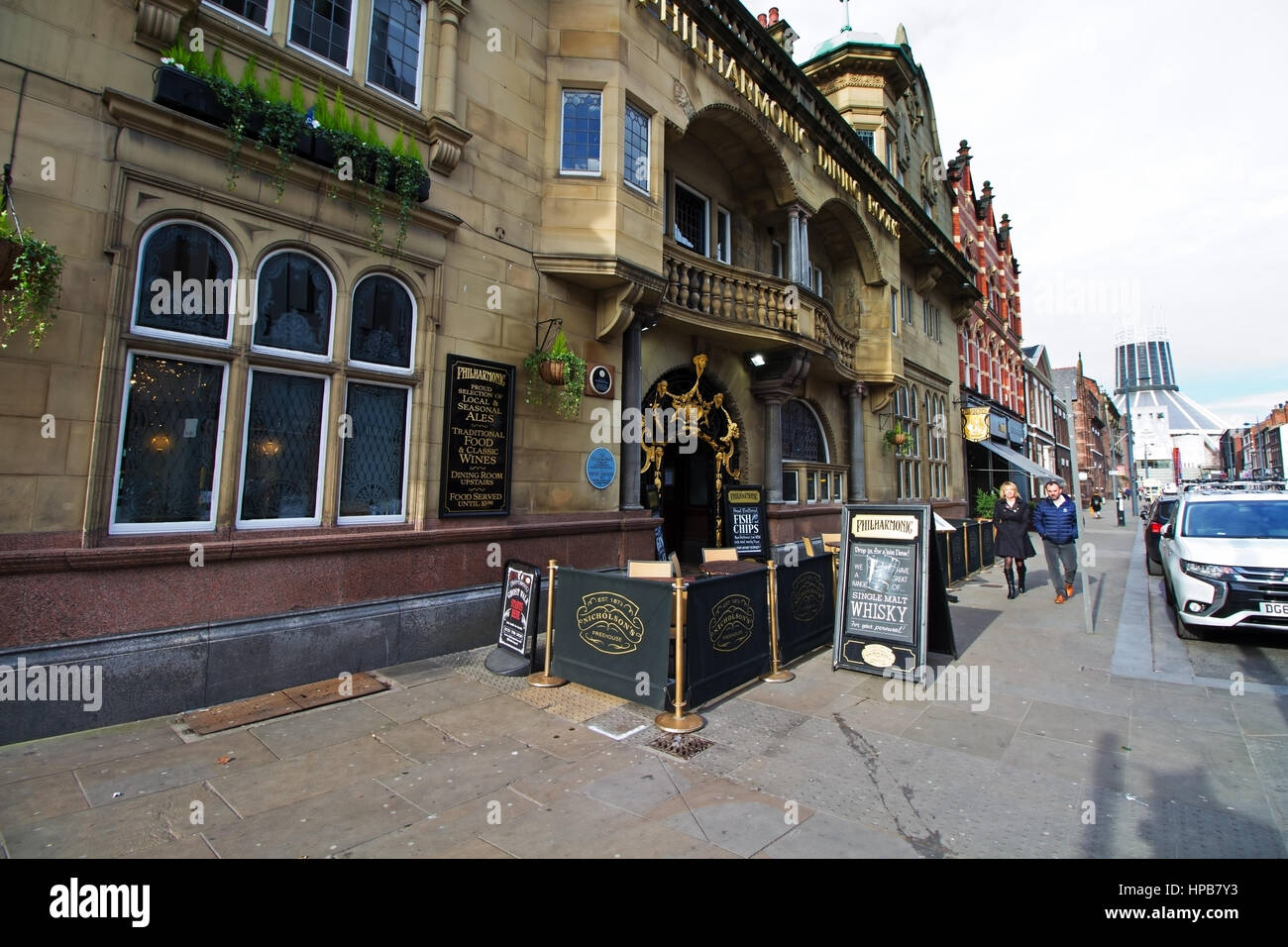 Philharmonic Pub e sale da pranzo in Hope Street, Liverpool, Merseyside Regno Unito Foto Stock