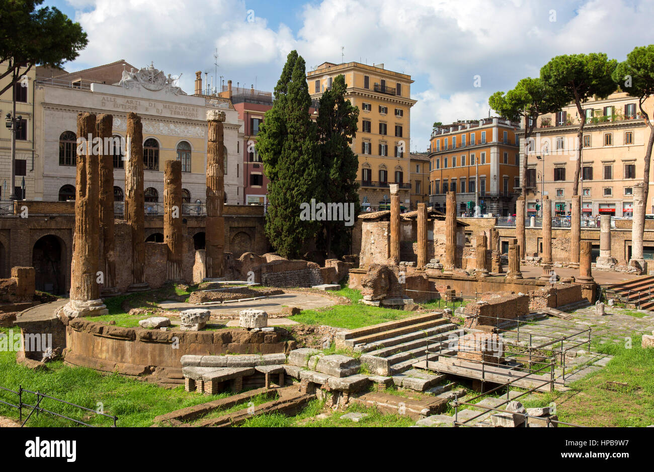 Largo di Torre Argentina, Roma, Lazio, l'Italia, Europa Foto Stock