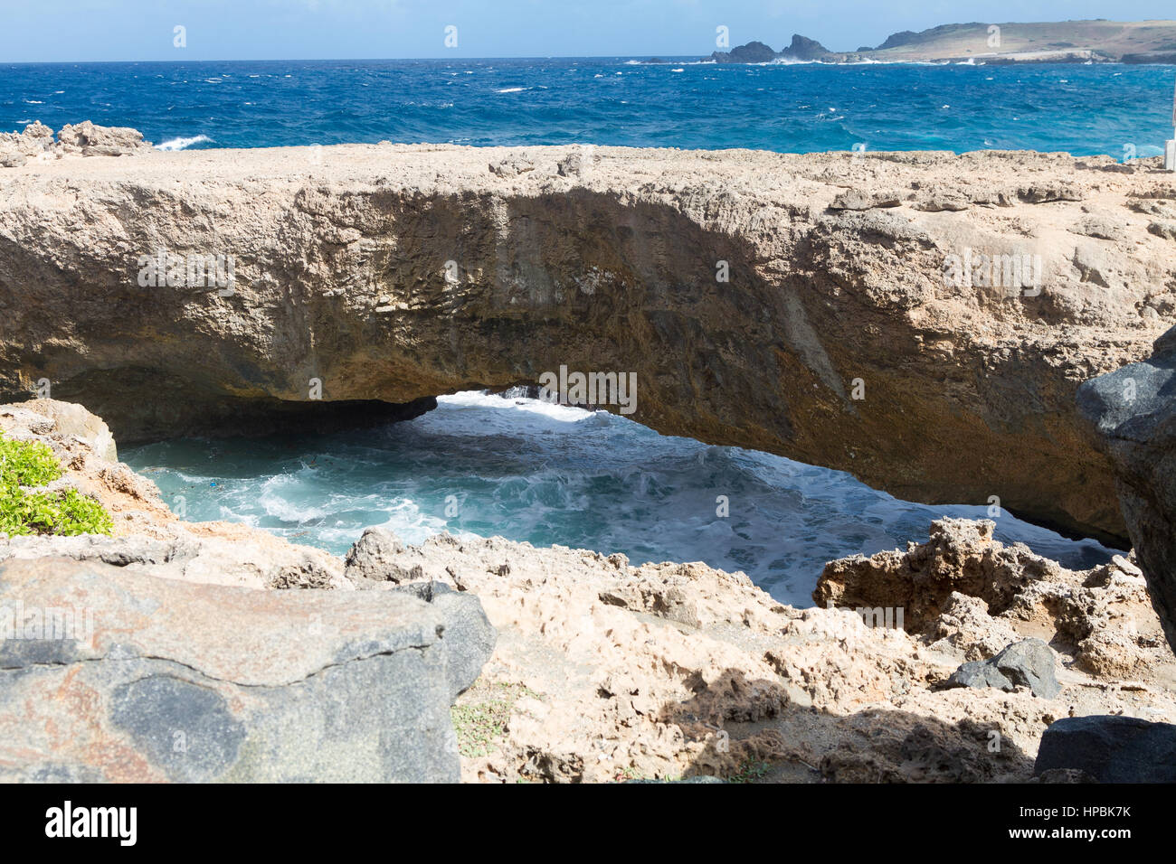 Baby Natural Bridge, Aruba Foto Stock